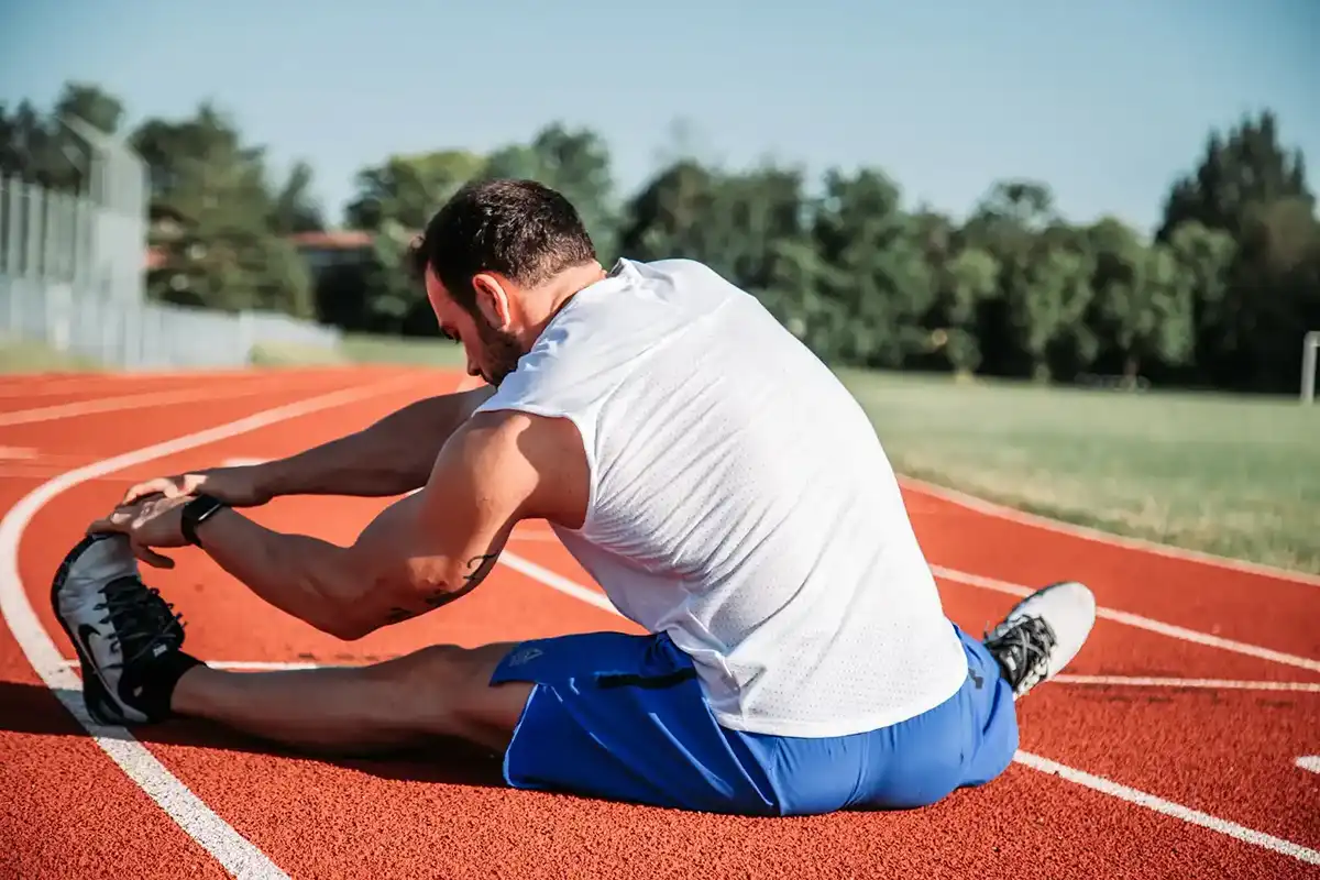 Chiropractic Anaheim CA Runner Stretching Track