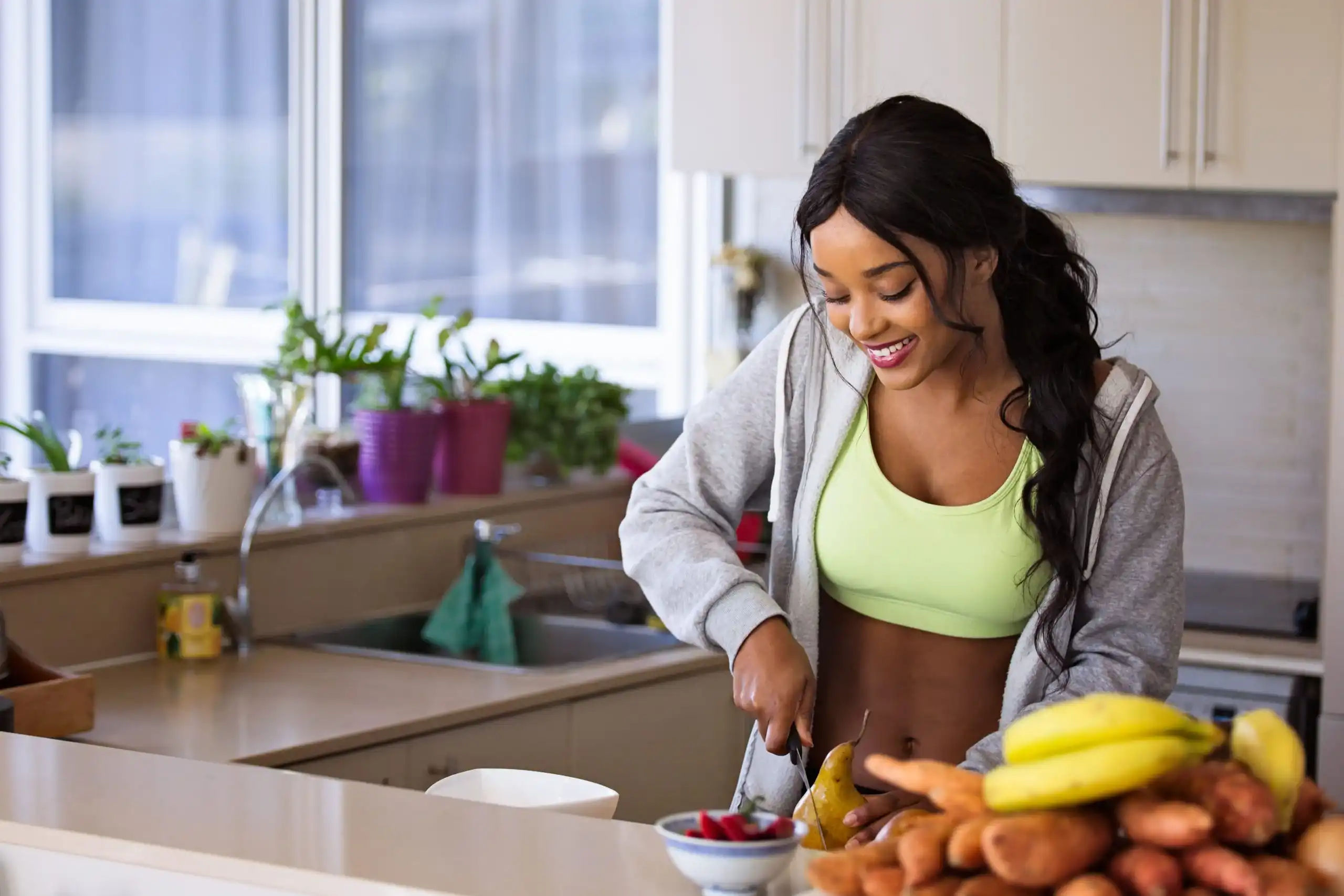 Chiropractic Anaheim CA Woman Enjoying Fruit